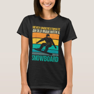 Camiseta Snowboard Avô Snowboard Inverno Esporte Snowb
