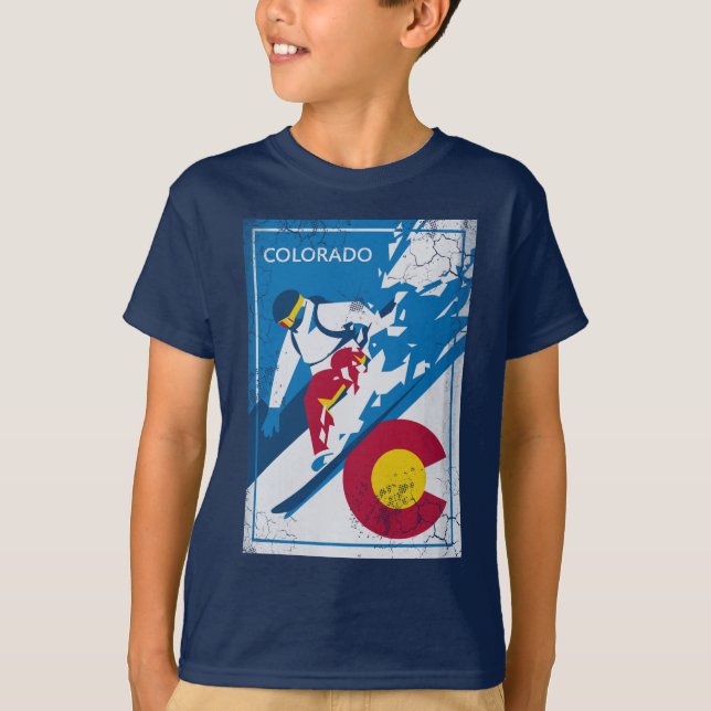 Camiseta Snowboard Colorado (Frente)