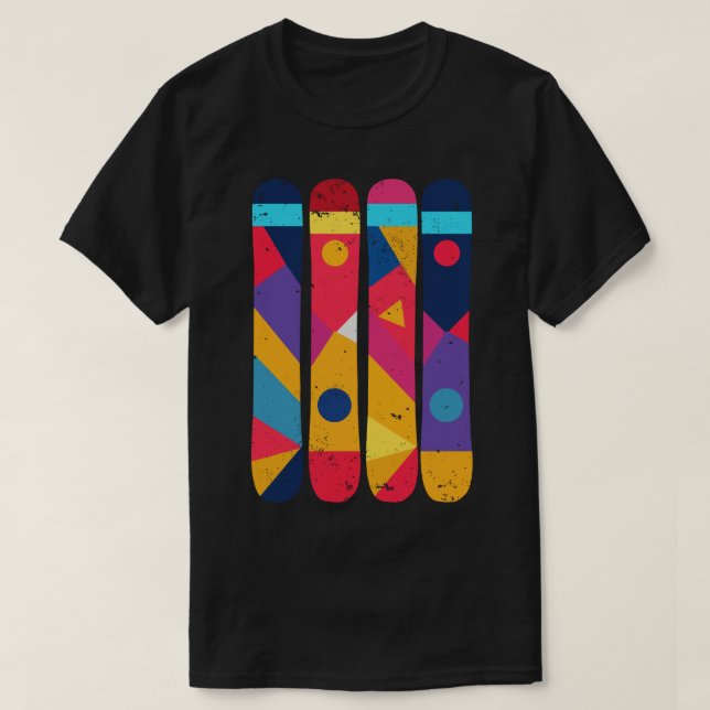 Camiseta Snowboard Colorfull (Frente do Design)