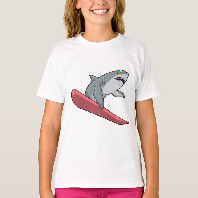Camiseta Snowboard de Shark (Frente)