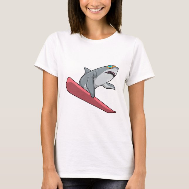 Camiseta Snowboard de Shark (Frente)