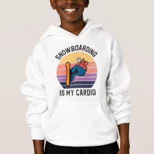Camiseta Snowboard É O Meu Cardio Snow Boarder Esportes De