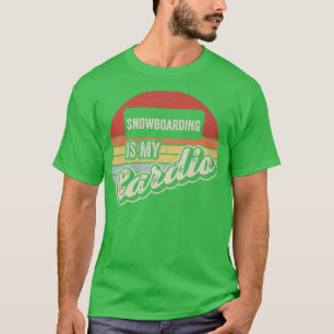 Camiseta Snowboard É O Meu Cardio Vintage Retro Snowboard