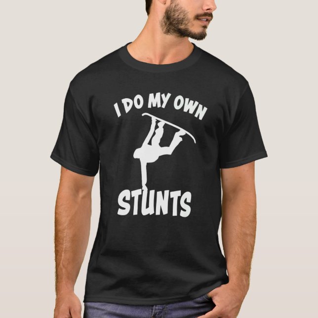 Camiseta Snowboard Eu Faço Minhas Próprias Pedras Dizendo S (Frente)