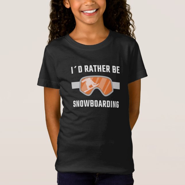 Camiseta Snowboard - Eu Preferencialmente Snowboard (Frente)