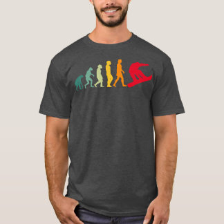 Camiseta Snowboard Evolution Engraçada Neve Neve Embarque E