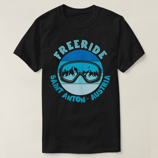 Camiseta Snowboard Freeride Mask Rua Anton Áustria (Frente do Design)