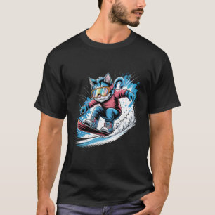 Camiseta Snowboard Gato Snowboarder Snowboarding