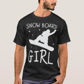 Camiseta Snowboard Girl Winter Snowboard Snowboarder