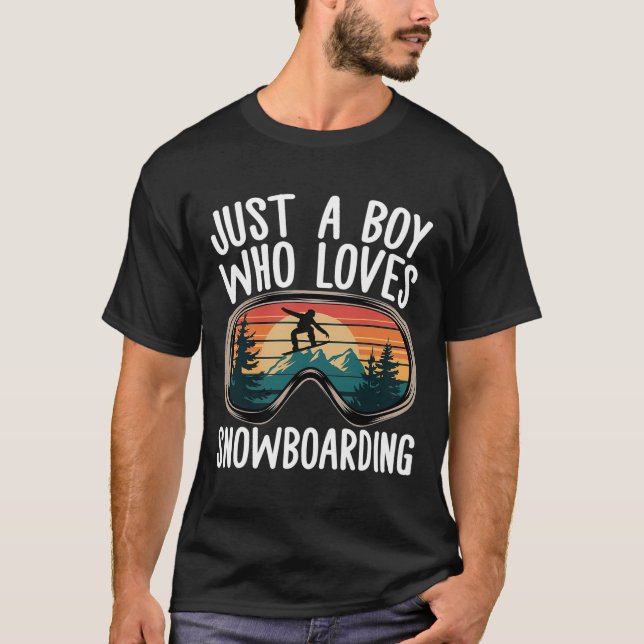 Camiseta Snowboard Goggles Mountain Snowboard Boys (Frente)