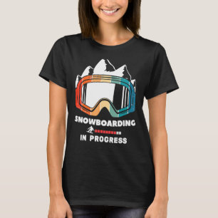 Camiseta Snowboard Goggles Snowboard Em Andamento Snowboa
