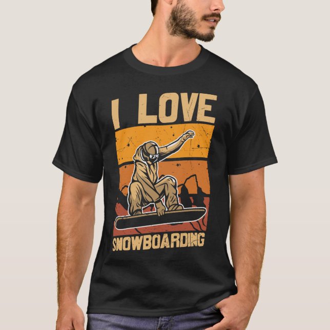 Camiseta Snowboard I Love Snowboard (Frente)