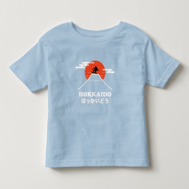 Camiseta Snowboard, Japão Hokkaido (Frente)