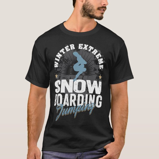 Camiseta Snowboard Jumping (Frente)