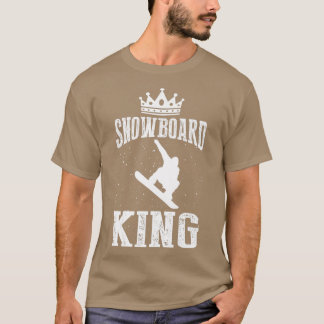 Camiseta Snowboard King Snowboarder Funny Snow Embarque Lov