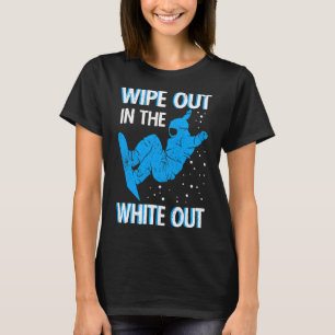 Camiseta Snowboard Limpa No Sno White Out Ski Resort