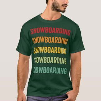 Camiseta Snowboard Lover, Hobbyist Snowboard, Rainbow