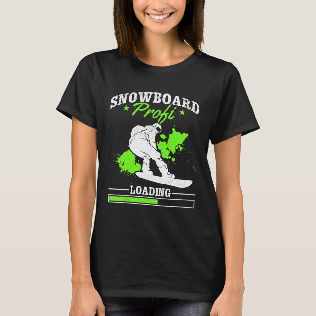 Camiseta Snowboard Luci Carregando I Snowboard Snow (Frente)