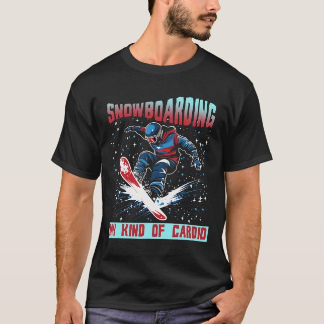 Camiseta Snowboard Meu Cardio (Frente)