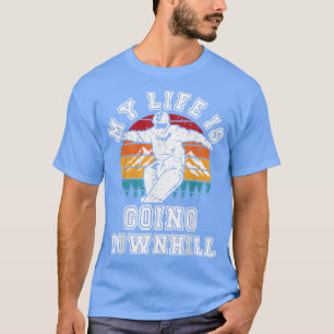 Camiseta Snowboard Minha Vida Vai Para A Descida Esportes D