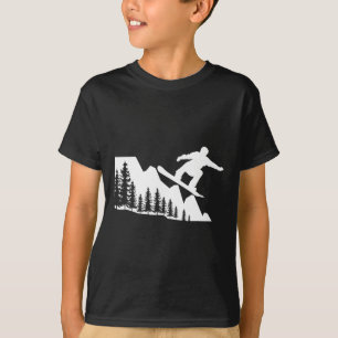 Camiseta Snowboard Mountain Winter Sports Adventure Neve