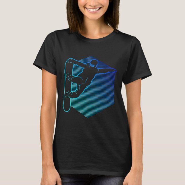 Camiseta Snowboard Mulheres Snowboard Snowboard (Frente)