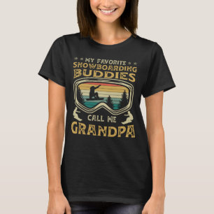 Camiseta Snowboard Os Meus Amigos Favoritos De Snowboard Ch