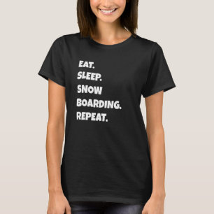 Camiseta Snowboard Png Come Sleep Sports Repete Para Homens