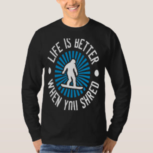 Camiseta Snowboard Quando Você Partilhou