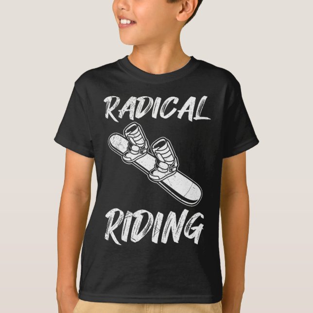 Camiseta Snowboard - Radical Embaraçando Crianças Engraçada (Frente)