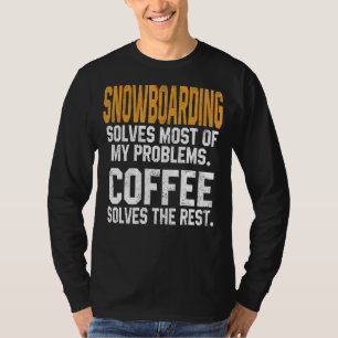 Camiseta Snowboard Resolve Meus Problemas Coffee Mountain S