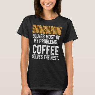Camiseta Snowboard Resolve Meus Problemas Coffee Mountain S