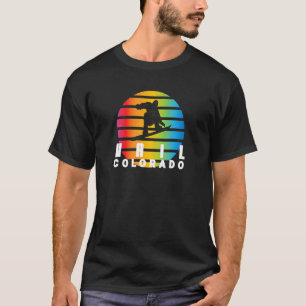 Camiseta Snowboard Retro Sun Snowboarder Vail Colorado