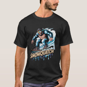 Camiseta Snowboard Sasquatch Pé Grande Snowboarder Snowboar