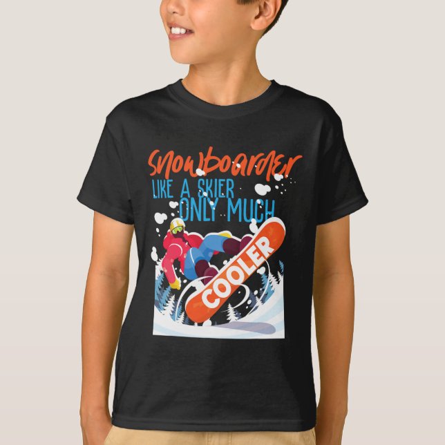 Camiseta Snowboard Snowboard Snowboard Snowboarder Como Um  (Frente)