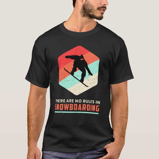 Camiseta Snowboard Snowboard Snowboard Snowboarder Retro Gi (Frente)