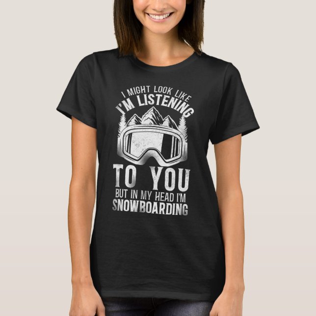 Camiseta Snowboard Snowboard Vintage 1 (Frente)