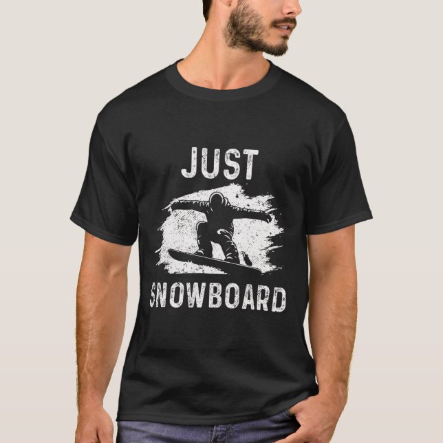 Camiseta Snowboard Snowboard Vintage Apenas Snowboard (Frente)