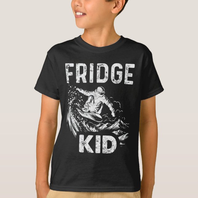 Camiseta Snowboard Snowboard Vintage Fridge Kid (Frente)