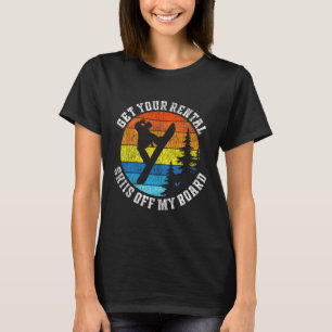 Camiseta Snowboard Snowboard Vintage Retro Obtenha o seu al