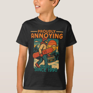 Camiseta Snowboard Snowboard Vintage Retro Orgulhosamente I