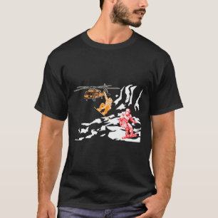 Camiseta Snowboard Snowboarders Diversão Helicóptero Snowbo
