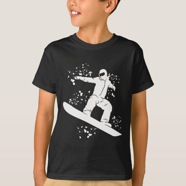 Camiseta Snowboarder Colorida Snowboard 2 (Frente)