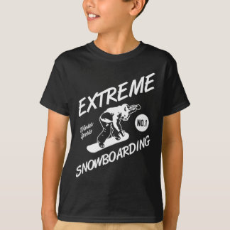 Camiseta Snowboarder Extreme Snowboard Winter Sports Sno