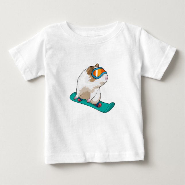 Camiseta Snowboarder guisado (Frente)