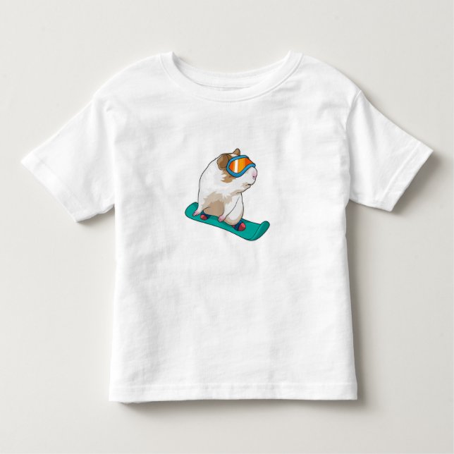Camiseta Snowboarder guisado (Frente)