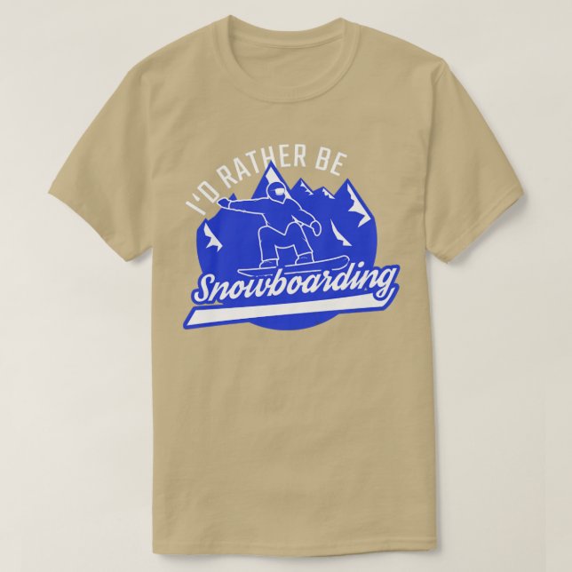 Camiseta Snowboarder Id Preferencialmentes Be Snowboard Sno (Frente do Design)