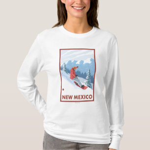Camiseta Snowboarder SceneNew México