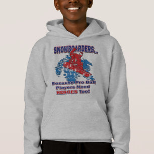 Camiseta Snowboarders - Porque-Pro-Ball-Players-Need-Heroes
