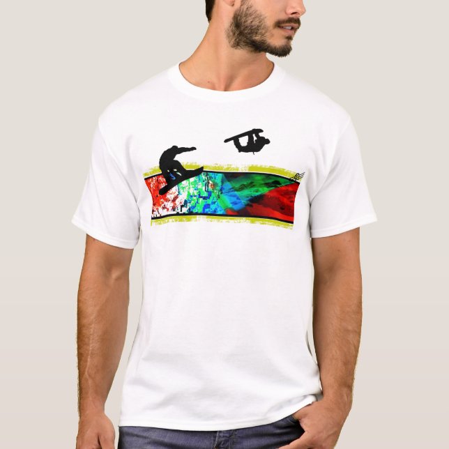 Camiseta snowboarding (Frente)